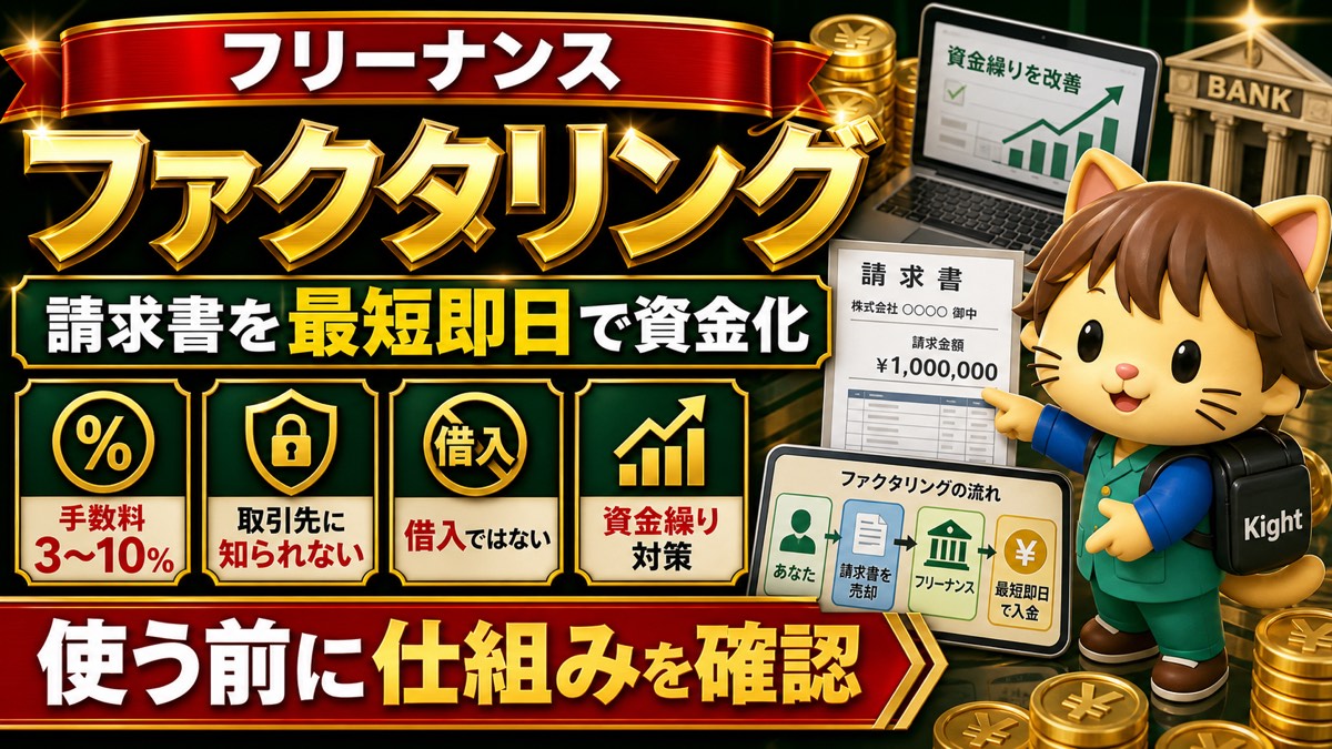 フリーナンスのファクタリング・即日払い・料金をまとめて確認